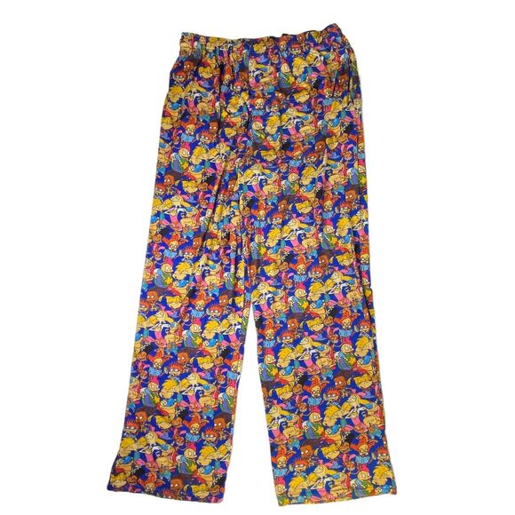 Nickelodeon Pajama Lounge Pants XL Sleepwear Pockets Rugrats Ren Stimpy Arnold - Picture 2 of 8